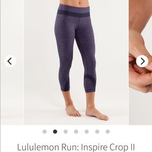 Lululemon Run Inspire Crop II